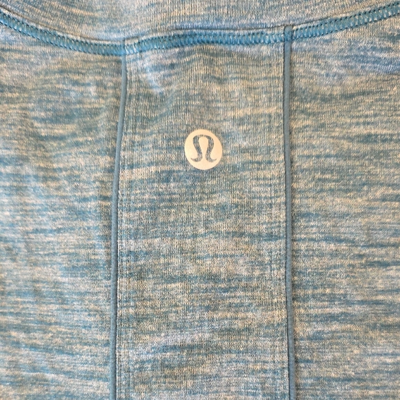 lululemon athletica Heathered Blue Short Sleeve Tee - Picture 3 of 3